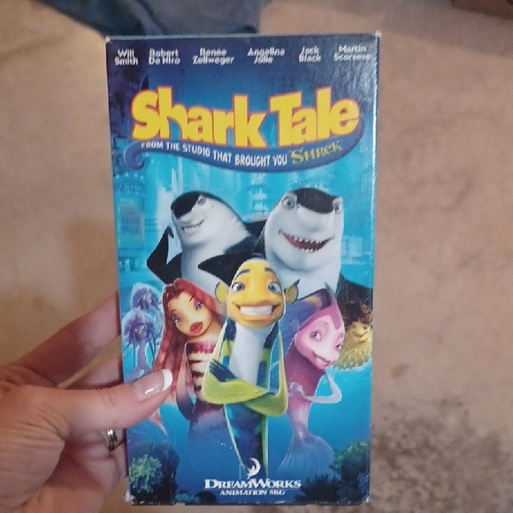 Dreamworks | Media | Dreamworks Shark Tale Blue And Yellow Vhs Tape ...